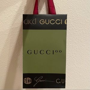 GUCCI Green Shopping Gift Wrap Bag